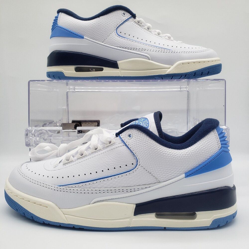 Air Jordan 2 Low UNC White Navy - Size Men [8] - Size: women [9.5] 26cm